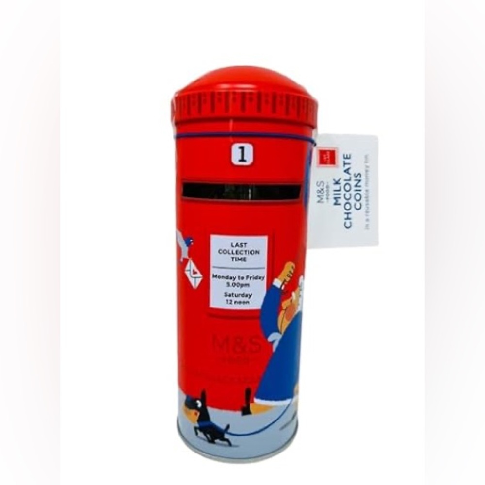 🆕 NWT 💖 M&S Empty Postbox Tin